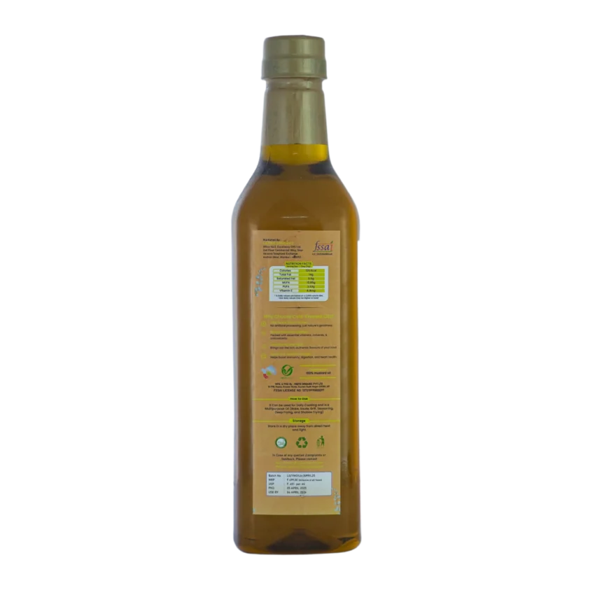 Wood-Pressed  Yellow Mustard Oil - Image 3